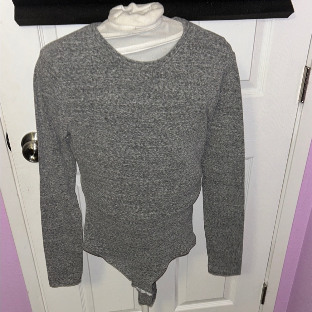 Madewell Gray Bodysuit